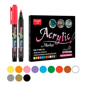 12-delige acrylmarkerset | ACRYLICPENS
