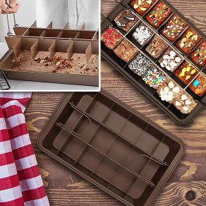 Bakvorm met verdeelschotten | BAKESLICE