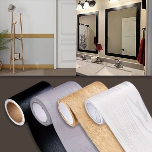 Zelfklevende muursticker met houtpatroon (5 m) | DECORIM