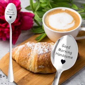 'Good morning Handsome' gegraveerde lepel | HANDSOMESPOON