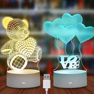 Schattig 3D LED licht | LEDLOVE