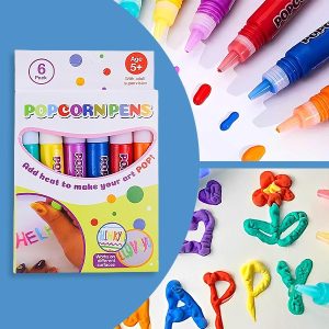 Magic puffy markers (6 stuks) | PUFFPENS