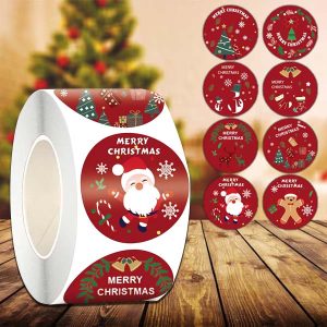 Kerst stickerrol (500st) | XMASROLL