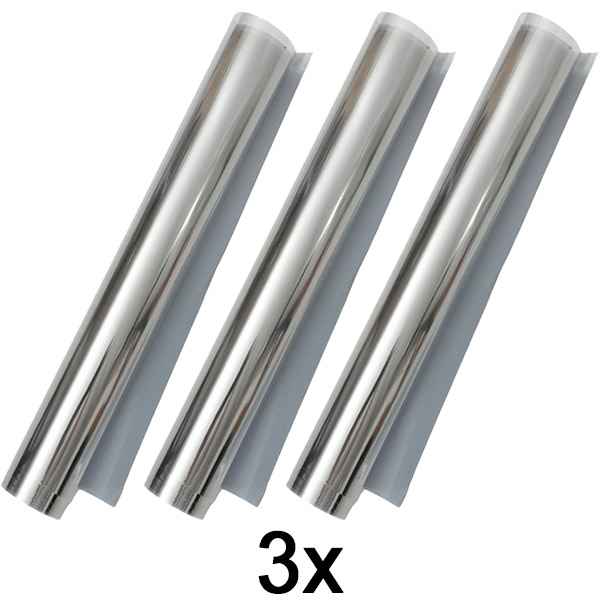 3x Zelfklevende spiegelfolie (45 x 200 cm) | FOILBLISS