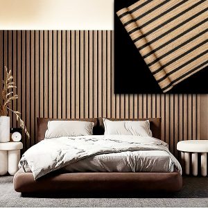Elegante muurstickers met houteffect | LINEWALL
